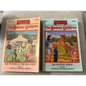 Set Of 2 Vintage Boxcar Children Books From 34 & 35 By Gertrude Chandler Warner